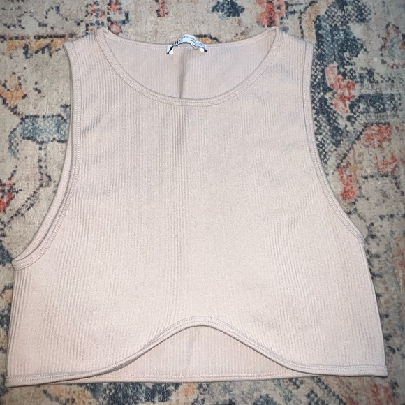 Zara Ribbed Crop Top - Picture 2 of 3